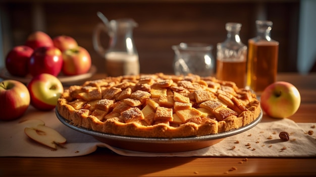 Tasty apple pie