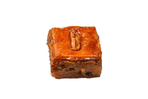 Tasty baklava isolated on white background