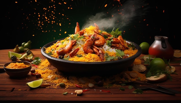 tasty Brazilian food advertisement photoshoot