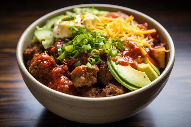 Tasty Chorizo Breakfast Burrito Bowls with Scrambled