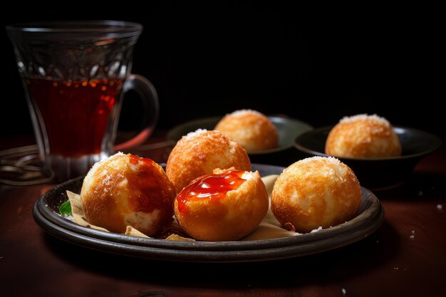 Tasty coxinhas food photography