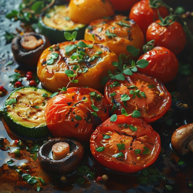 tasty grilled vegetables