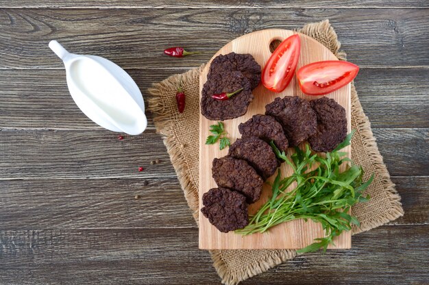 Tasty homemade liver cutlets