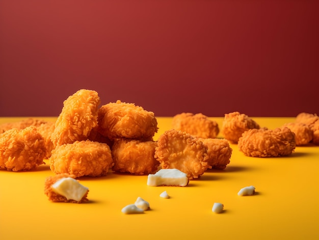 tasty pieces of chicken nuggets