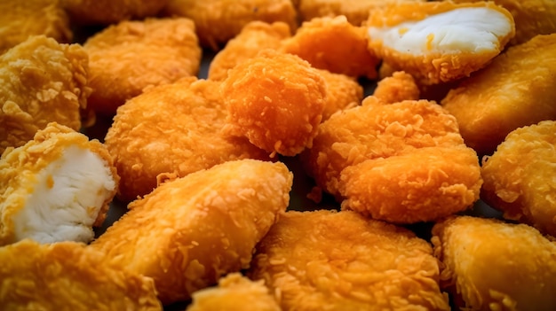 tasty pieces of chicken nuggets