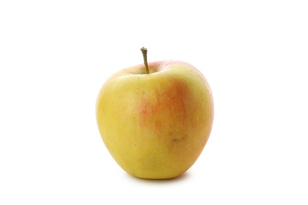 Tasty ripe apple isolated on white background