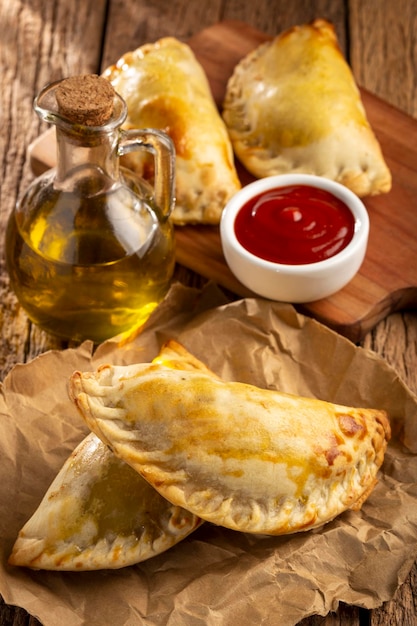 Tasty spicy meat empanadas Argentine empanadas