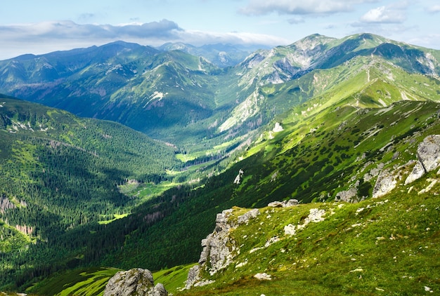 Tatra Mountain, Poland, view from Kasprowy Wierch mount