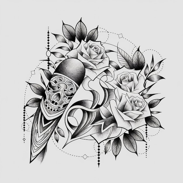 Photo tattoo design