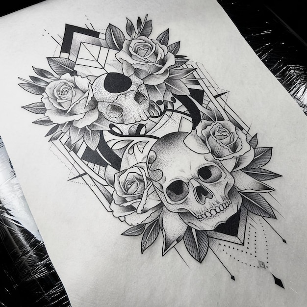 Photo tattoo design