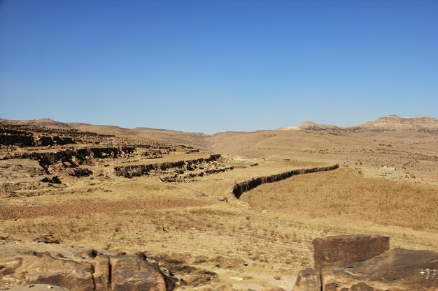 Tawila village in mountains Yemen