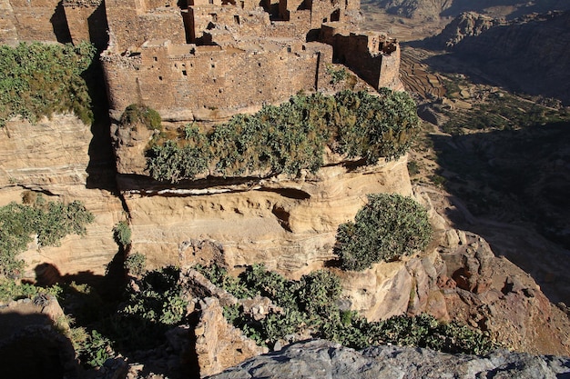 Tawila village in mountains Yemen