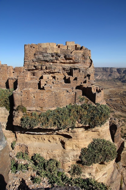 Tawila village in mountains Yemen