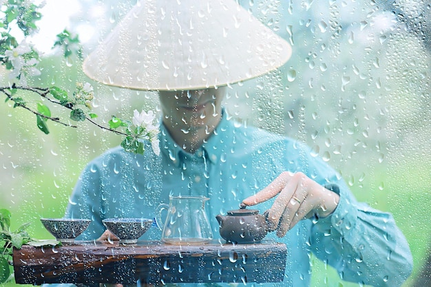 tea ceremony china spring green tea, nature herbal