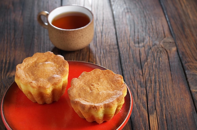 Tea cup and muffins