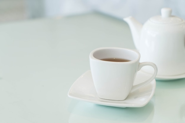 tea cup on the table