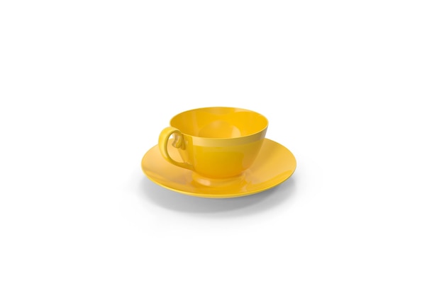 Tea cup Yellow