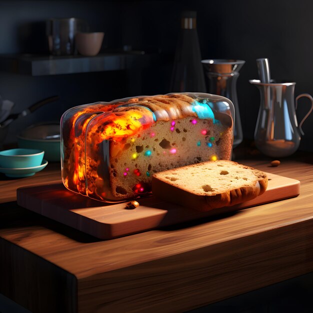 Tea Loaf on a kitchen counter