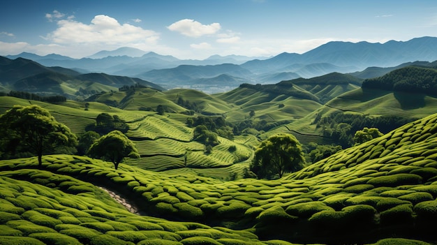 Tea plantation painting The Great Depression