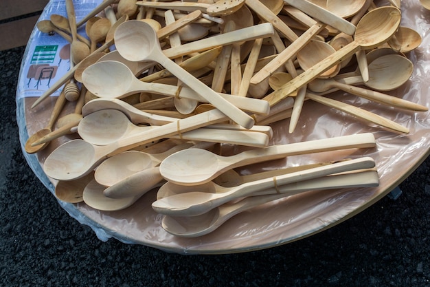 Tea spoon made of wood