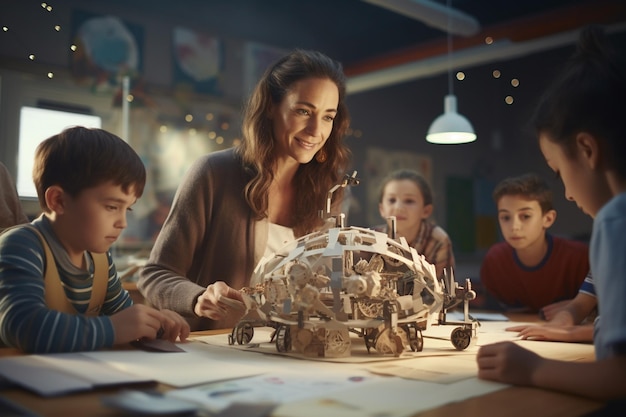 Teacher and students engaging in a handson learnin 00659 03