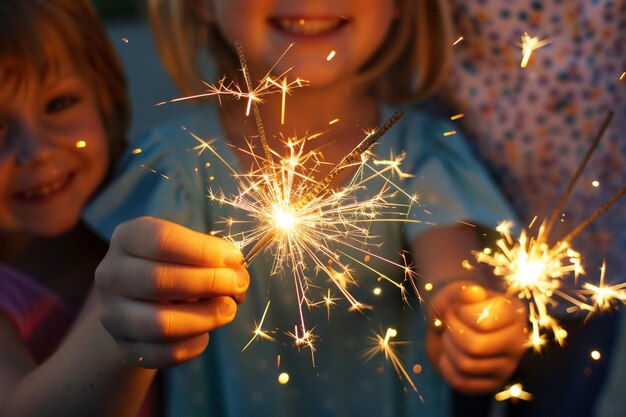 Teaching children to handle sparklers safely ar generative ai