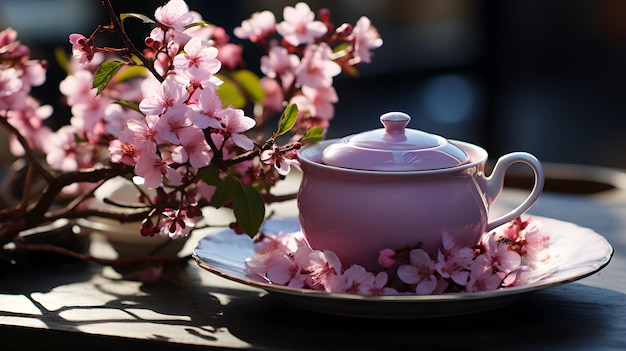 Teacups in Full Bloom Capturing the Essence of Summer