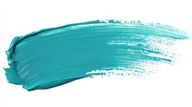 Teal Brush strokes realistic