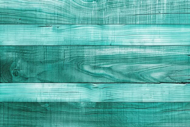 Photo teal painted wood planks