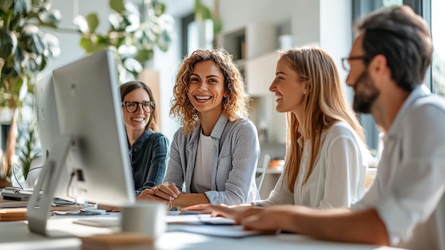 Team Collaboration in Modern Office