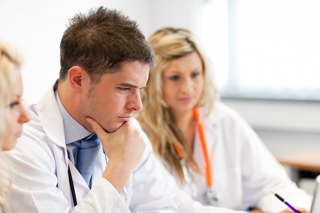 Team of doctors at a meeting