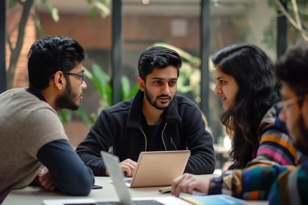 Team of indian software engineers in collaboration