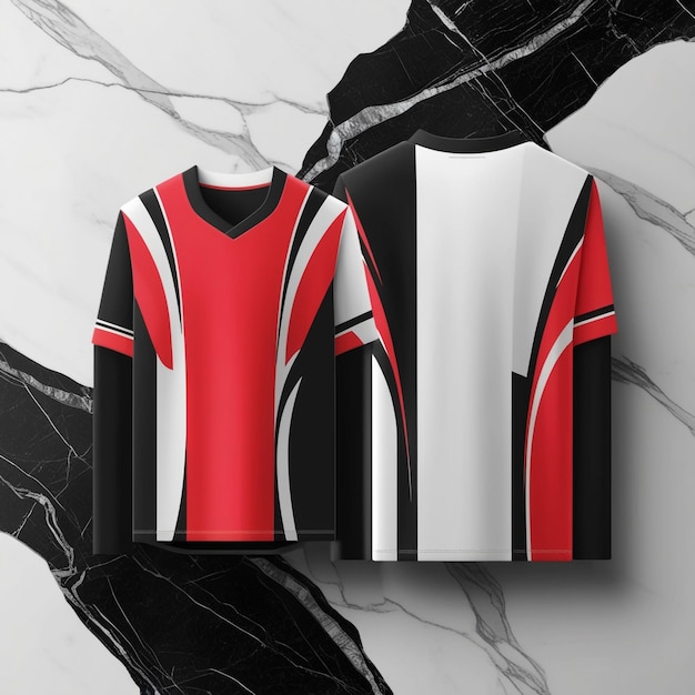 Team Spirit Sports Jersey Against Black Marble Background