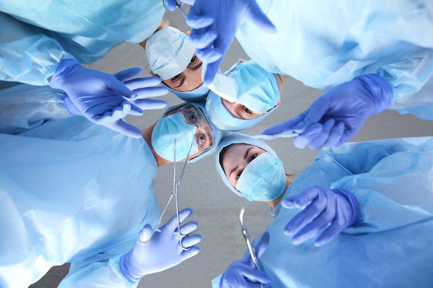 Team surgeon at work in operating room