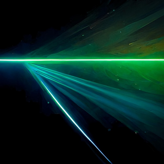 Tech background. Abstract technology colourful background in a dark.  Laser lines, speed, techno, ra