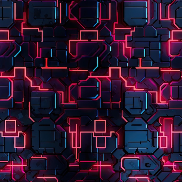 Techcyberpunk wall Pattern