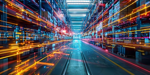 TechDriven Warehouse Integration in the Global Supply Chain A Look at Industry 40 Concept Warehouse Automation Industry 40 Supply Chain Innovations Technology Integration Global Logistics