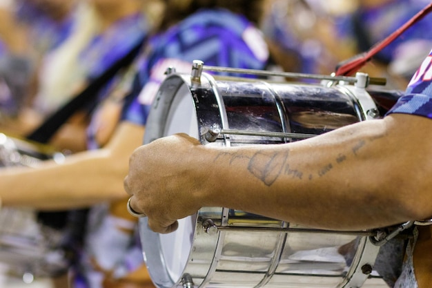 Technical Rehearsal of the Samba School Uniao da Ilha do Governador in Rio de Janeiro Brazil