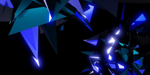 Technology abstract background glow 3d illustration