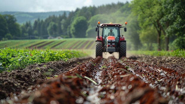 Technology in Agricultural field cultivated and plantation with futuristic smart objects