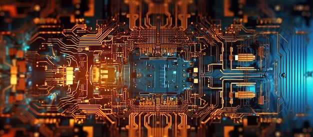 Technology image circuit board and html code