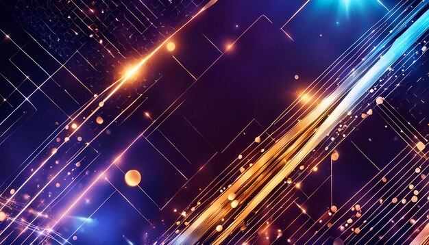 Technology particle abstract background