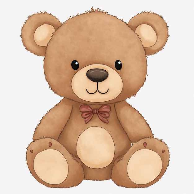 Photo teddy bear clipart with white background