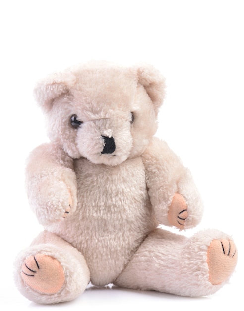 Teddy bear isolated on a white b