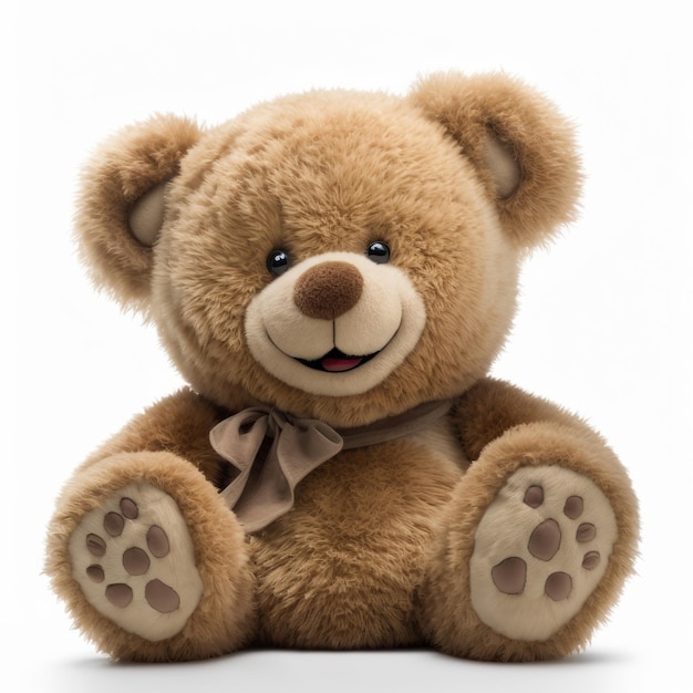 Teddy bear on white background