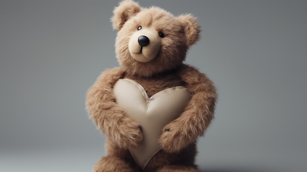 Teddy bear with a heart