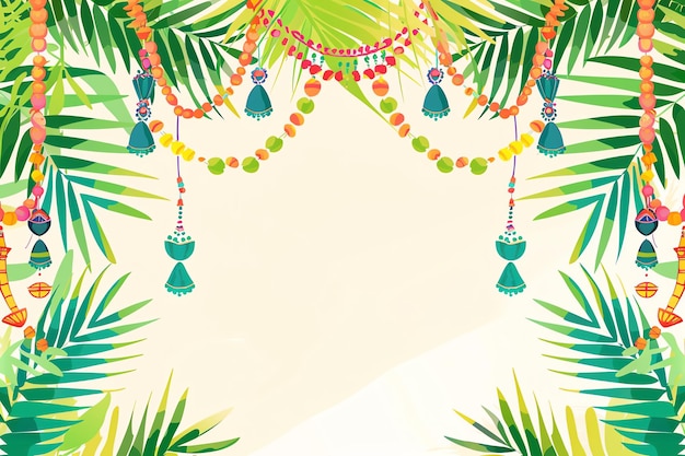 teej background concept indian illustration background