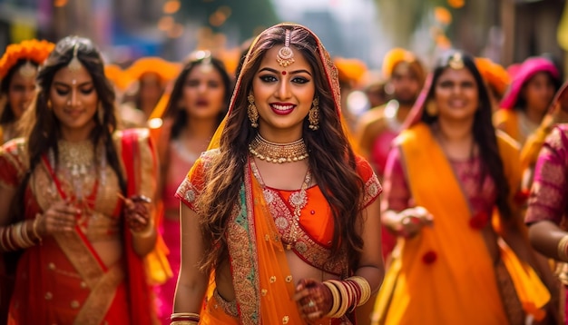 Teej festival celebration photography shoot Women celebrating teej