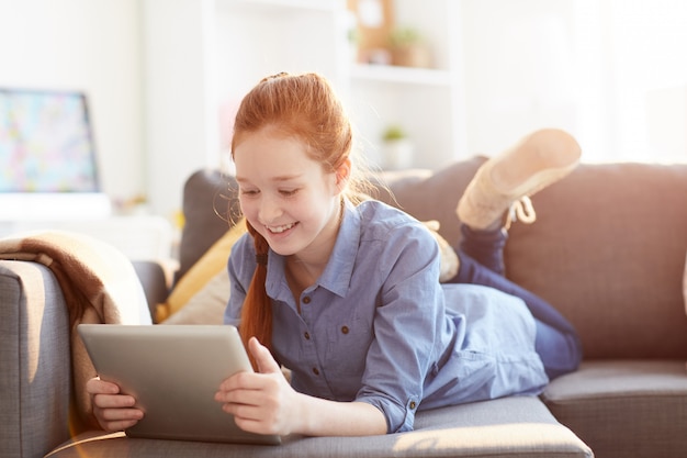 Teenage Girl Using Tablet