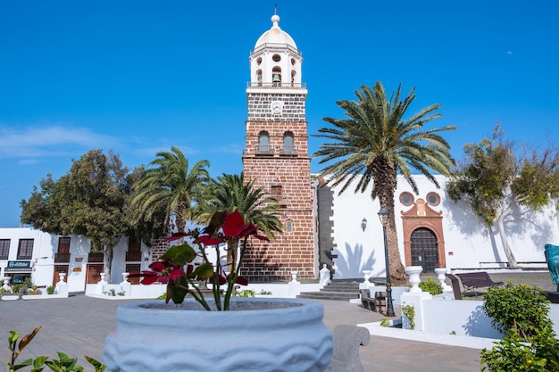 Teguise Church Square Lanzarote Canary Islands Spain